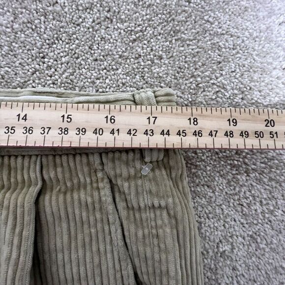 Lands' End Mens Pants Size 36 Beige Corduroy Pleated Front Traditional Fit - Picture 6 of 7
